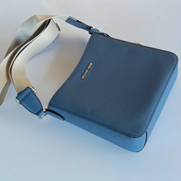 Michael Kors Jet Set Travel Small Shoulder Crossbody Bag Denim - Picture 8 of 16